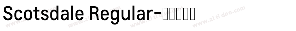 Scotsdale Regular字体转换